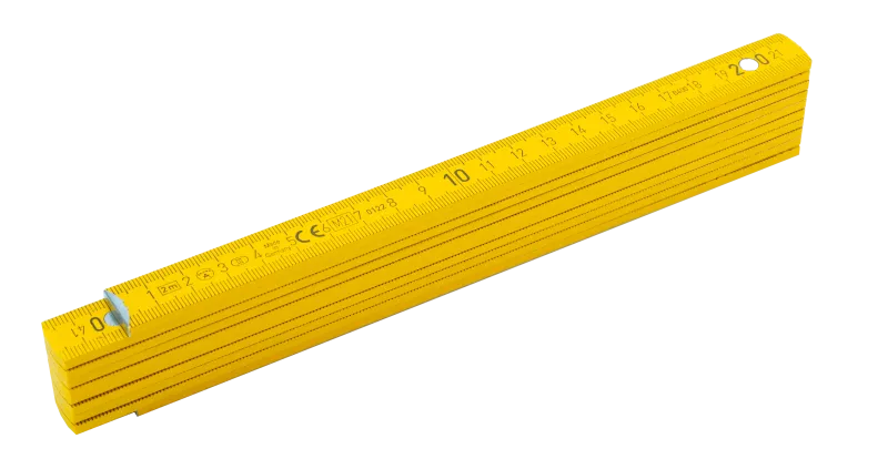 Double-mètre Bois de hêtre - Blanc — vue 4