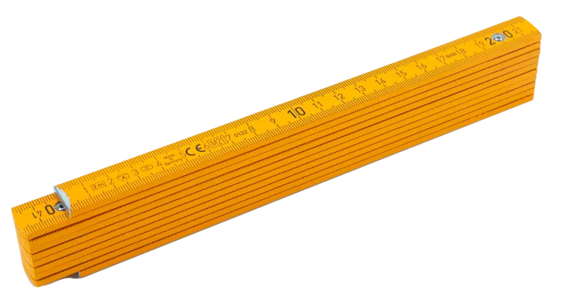 Double-mètre Bois de hêtre - Blanc — vue 7